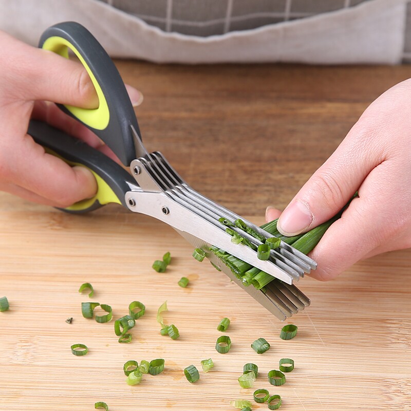 Baby Food Scissors - Chopped Scallion Shears, Stainless Steel Food