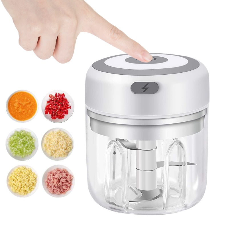 Baby Food Processor - 250ML Electric Garlic Grinder Household Multifunctional