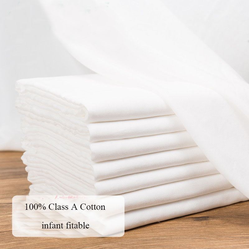 Baby Food Grade - 100x145cm Pure 100% Cotton White Gauze
