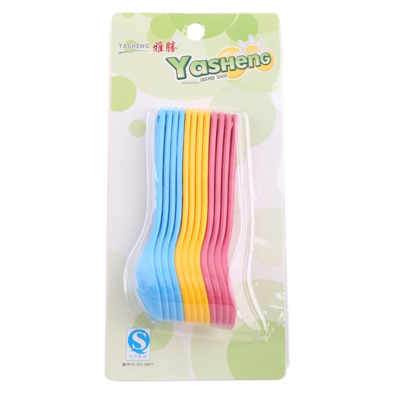 Baby Food Set - 12Pcs Baby Feeding Spoon Safe Plastic