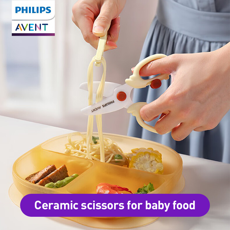 Baby Food Scissors - Avent Baby Food Scissors Safe Rounded