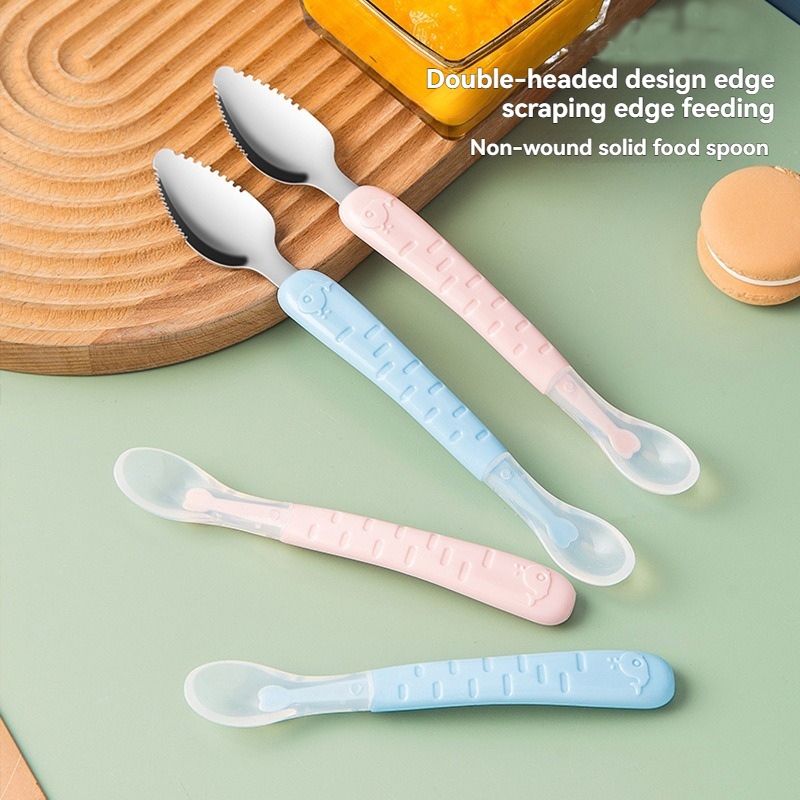 Baby Food Scraper Spoon - Dual - Baby Food Apple review and price