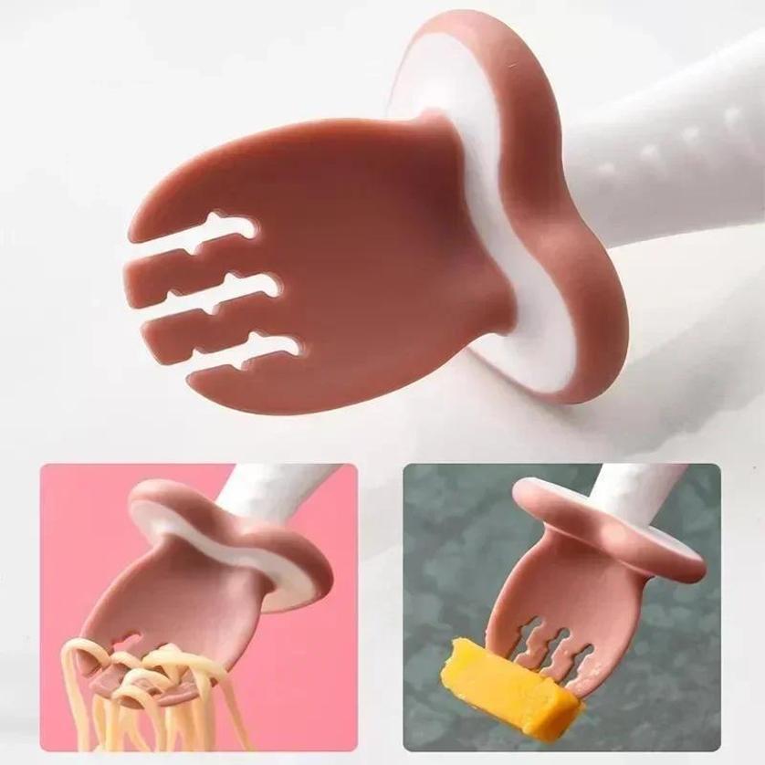 Baby Spoon Fork Silicone Child - Baby Food Set review and price