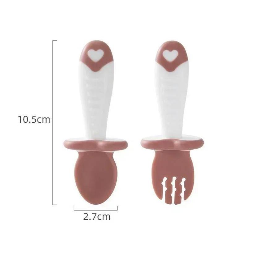 Baby Spoon Fork Silicone Child - Baby Food Set review and price