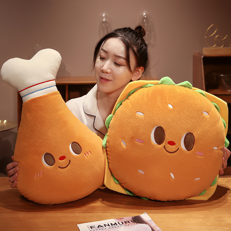 Fried Chicken Burger Plush Toy - Baby Food With Chicken review and price