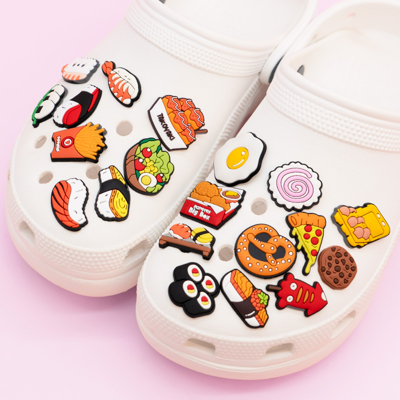 1/9/12pcs Cute Food Shoe Charm - Baby Food With Chicken review and price
