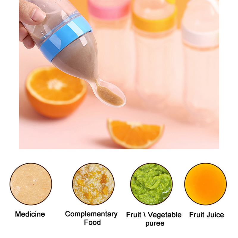 Squeezing Feeding Bottle Silic - Baby Rice Food review and price