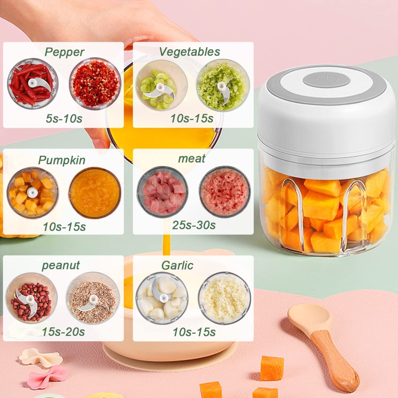 250ML Electric Garlic Grinder  - Baby Food Processor review and price