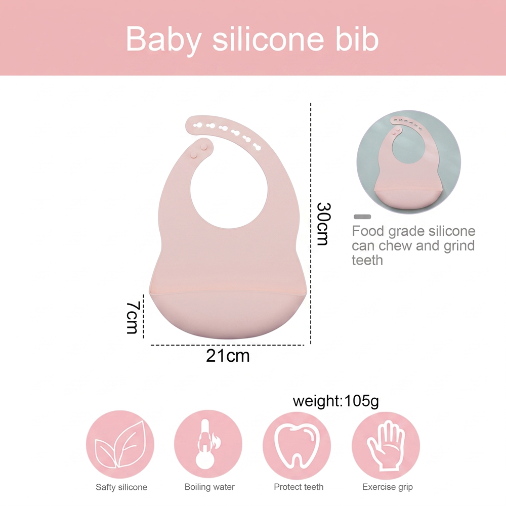 1pc Adjustable Baby Silicone B - Baby Food Grade review and price