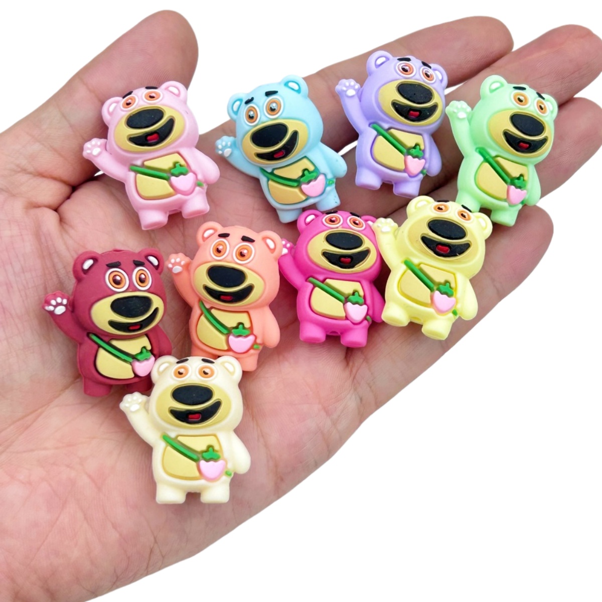 10PC 3D DIY Bear Silicone Bead - Baby Food Grade review and price
